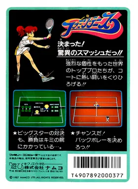 Family Tennis (Japan) box cover back